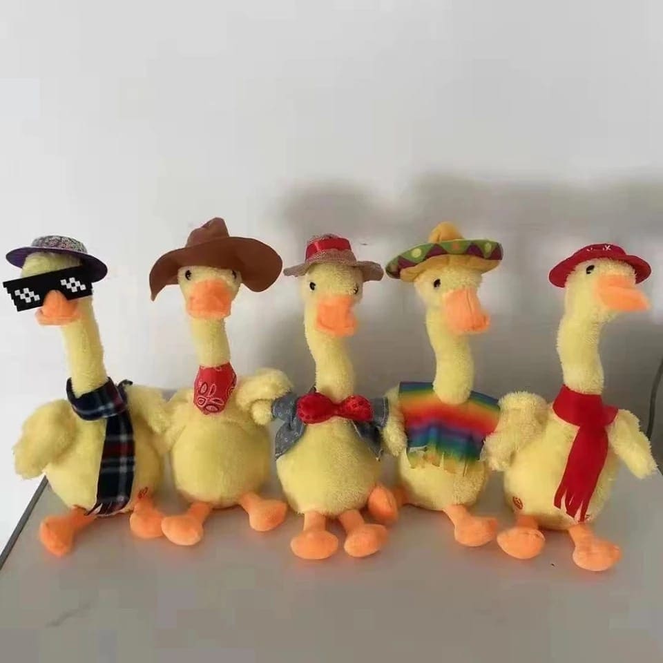 Lovely Talking Toy Dancing Duck, Electronic Dancing Ducks with Funny Clothes, Duck Plush Toy, Luminous Recording Learning to Speak Twisting Kid Toy, Speak Talk Sound Record Repeat Toy, Kids Education Toy Lovely Talking Toy Dancing Duck, Electronic Dancing Ducks with Funny Clothes, Duck Plush Toy, Luminous Recording Learning to Speak Twisting Kid Toy, Speak Talk Sound Record Repeat Toy, Kids Education Toy